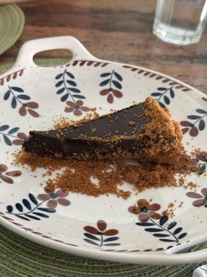 Non dairy chocolate dessert   at Chévere in Siargao