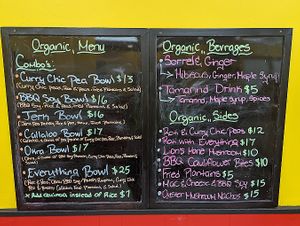 Menu. at Vital-Life Vegan in Toronto