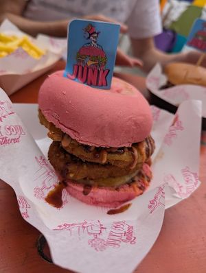 Jerk pineapple burger at JUNK SOUL York in York