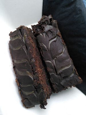 Chocolate brownie! (May 2025) at Conti's Llanerchaeron Tea Room in Lampeter