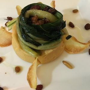 peas puree at Osteria al 55 in Milan