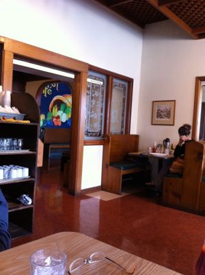 Seating at Golden Harvest Cafe in Arcata