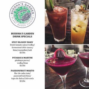 New cocktail menu at Buddha's Garden in San Juan Del Sur