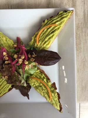 Avo toast at Buddha's Garden in San Juan Del Sur