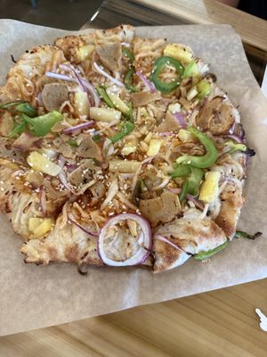 Thai Chicken vegan pizzaa  at Pizza Uncommon  in Westfield