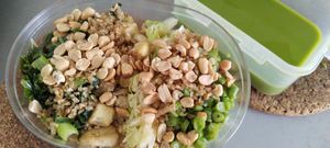 擂茶饭$5.50 at Piao Xiang Mixed Veg Rice in West Singapore