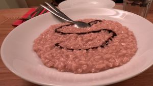 Risotto alle fragole at La Sidreria in Turin