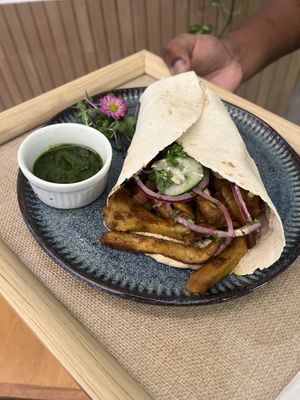 shawarma sandwichh  at Tula Café & Bistro in Rio De Janeiro