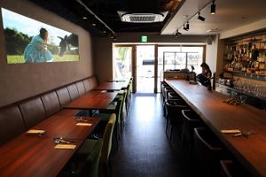 over the counter at Vege Table in Mishima