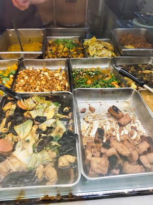 Variety of dishes at Eight Immortals Vegetarian 八仙素食园 - Toa Payoh in Central Singapore