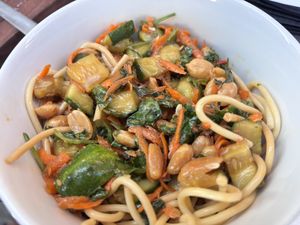 There was a sesame noodle special the day we came  at Wine Down on Main in Brevard