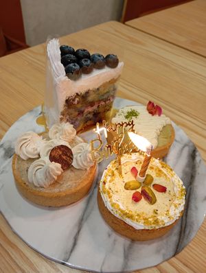 Tarts and cakes at ikinokoru - Plant-based Japanese Cuisine in Batam