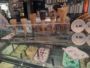 Prices at Gelateria Santa Maria Novella in Florence