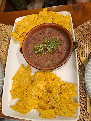 Spicy beans (Mexican recipe) at Ristorante Paquito in Messina