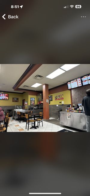 Small restaurant inside you order at the counter  at Rancho Viejo in San Diego