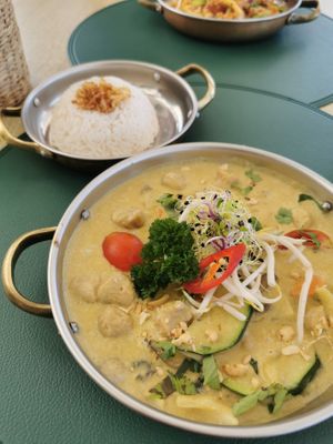 Thai yellow curry at Wok On Waves Pan-Asian Kitchen & Bar in Lagos