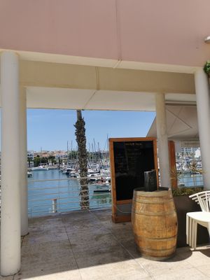 View on the marina at Wok On Waves Pan-Asian Kitchen & Bar in Lagos