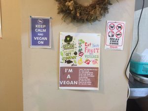 Inspiring signs at The PINK WEED Cafe in Kobe