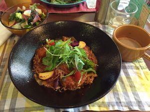 vegan gumbo  at The PINK WEED Cafe in Kobe