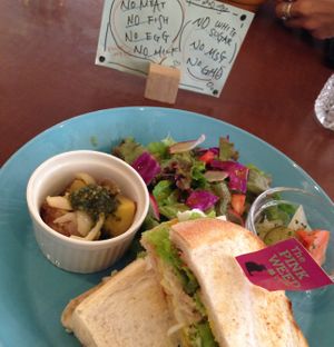   at The PINK WEED Cafe in Kobe