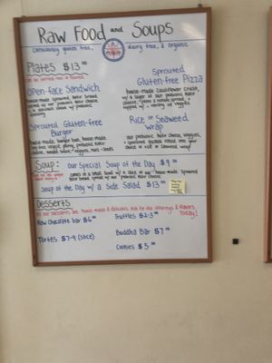 Menu at New Earth Health Cafe in Grover Beach