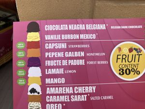 Menu  at Heiss & Eis 2 in Sibiu