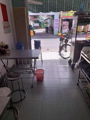Looking out at Bánh mì chay Khai Tâm in Ho Chi Minh City