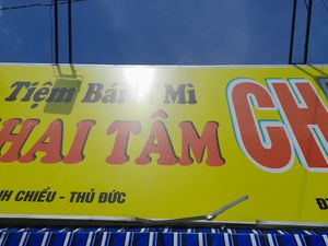 Name at Bánh mì chay Khai Tâm in Ho Chi Minh City