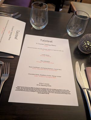 June 2025 Vegan Tasting Menu at Taisteal in Edinburgh