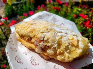 Almond Croissant. at Reubens Coffee House  in Bangor
