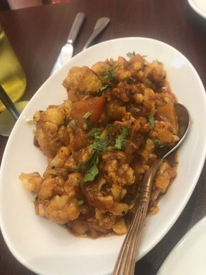 Pepper cauliflower dish (forgot the proposer name) at Food O'Clock Cafe in Bendigo