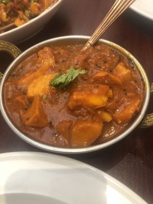 Bombay Potatoes  at Food O'Clock Cafe in Bendigo