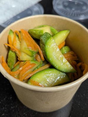 Banchan: zucchini at Kimchi Nom Nom in Dubai