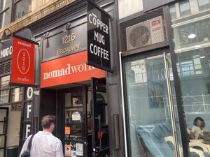 Front at Copper Mug Coffee in New York City