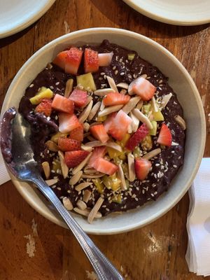 Dessert - black rice pudding - very yummy!   at Burma Superstar in San Francisco