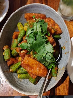 Okra tofu at Burma Superstar in San Francisco