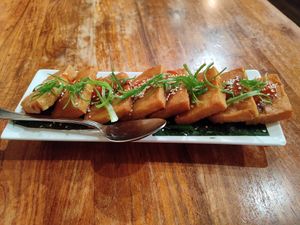 Yellow tofu at Burma Superstar in San Francisco