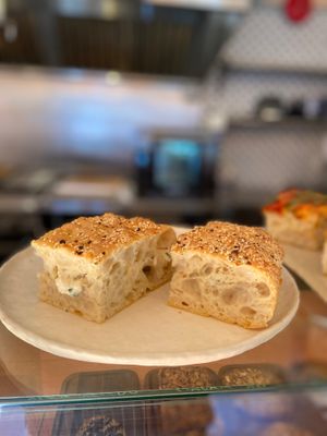 The New Yorker - cream cheese and everything but the bagel seasoning  at Folia in Galiano Island