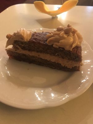 Peanut butter banana cake at Cafe Josefina in Munich