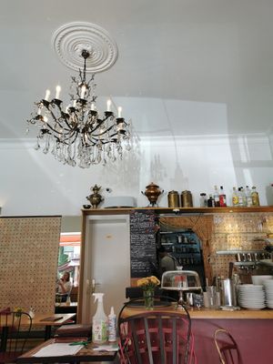 Interior at Cafe Josefina in Munich