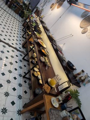 Buffet at La'Vegan Restaurant in Da Nang