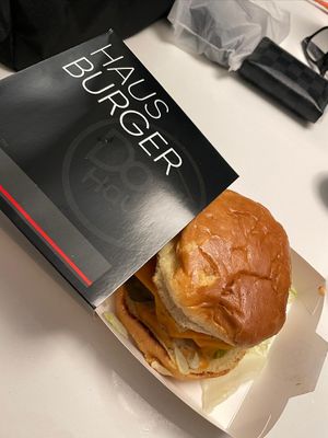 Classic impossible burger at The Impossible Shop - Dog Haus Dupont in Washington