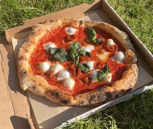 Vegan pizza "bufala"  at Slap Pizza in Frankfurt