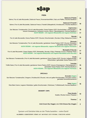   at Slap Pizza in Frankfurt