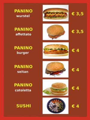 Papphouse Menù
 at Papphouse in Cagliari