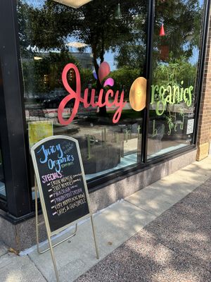  at Juicy Organics in Madison