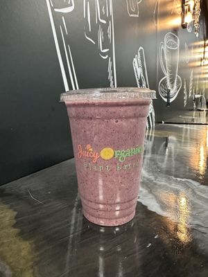 Iron Woman smoothie—so good!  at Juicy Organics in Madison