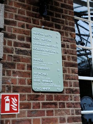 Menu! at The Matcha Bar in Dublin