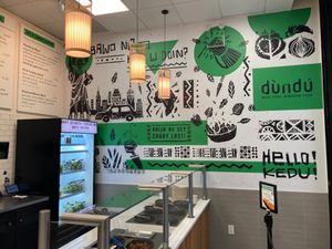 Inside (no seating, all takeout) at Dùndú in New York City
