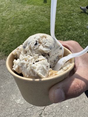Vegan Sea Salt Caramel Coffee regular hard ice cream  at Sky Ranch Drive-In  in Goderich